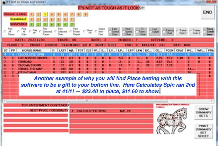 The Smart Money Tracker Private Handicapping Reports.